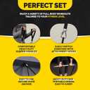 Tribe Lifting Resistance Bands for Working Out Men and Women - Set of 5 Pull Up Bands for Strength Training, Exercise Bands with Handles, Door Anchor and Bar Options for Home Gym