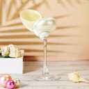 1 Pcs Conch Shell Wine Glass Wedding Wine Glasses Martini Glasses Goblet Cocktail Glass Cup Drinkware Drinking Stemware for Birthday Wedding Beach Bridesmaids Anniversary Party (Clear Base)