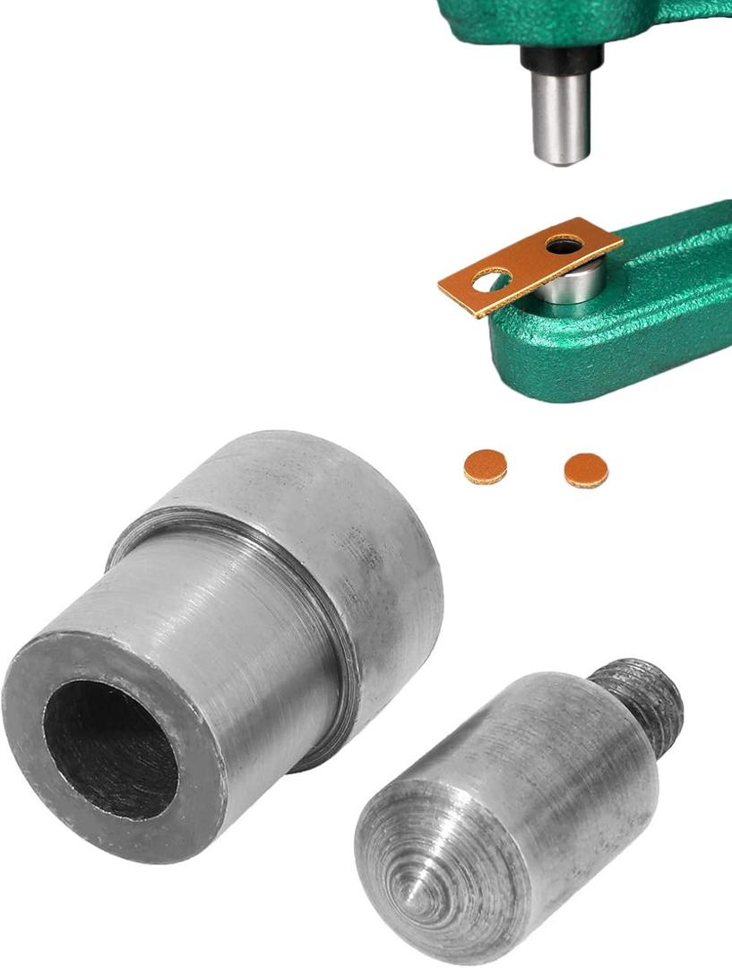 BEAMNOVA Punching Die for Hand Press Grommet Machine Eyelet Hole Punch Tool (10mm (3/8 inch), Pointed (for Material of 1-9mm Thickness)