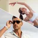 Sport Bands Compatible for Samsung Galaxy Watch 8/8 Classic Band,No Gap One Click Soft Silicone Replacement Strap for Galaxy Watch 8 40 44mm/8 Classic 46mm Men Women-6 Packs (Black+Starlight+Violet+Pink+White+Lilac)