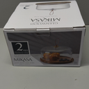 Mikasa Glenwood Wood Cake Plate Stand with Glass Dome, 9.75 inch