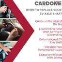 Cardone 66-1009 CV Drive Axle Drive Shaft Automotive Replacement Compatible with Cadillac, Chevrolet, GMC Models