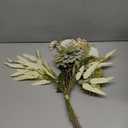 Dremisland Artificial Flowers Bouquet Silk Floral Arrangements Faux Flowers Plant for Home Decor Wedding Bride Bouquets Floral Tables Centerpieces for Home Decor Indoor Vase Table Decor (Green)