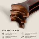 Skylike 52'' Wood Flush Mount Modern Ceiling Fan with Light and Remote