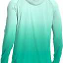 Men's UPF 50+ Sun Protection Hoodie Shirt Long Sleeve SPF Fishing Outdoor UV Hiking Lightweight Shirts (Blue, S)