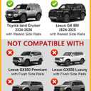 Tuyoung 300lbs Roof Rack Cross Bars Compatible with 2024 2025 2026 Toyota Land Cruiser 250 & 2024 2025 Lexus GX550 with Raised Side Rails, Lockable Aluminum Heavy Duty Roof Rails Crossbars