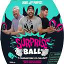 Dude Perfect Surprise Ball for Kids with 5 Toys + Sticker Pack, Unwrap Hidden Prizes and a Mystery Character, Collect All 7 Characters, Game for All Ages