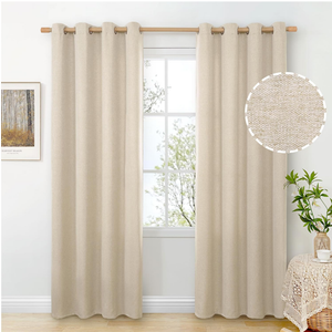 BGment Oatmeal Linen Curtains for Bedroom 63 Inch Length 2 Panels, Burlap Textured Thick Privacy Window Drapes Light Filtering for Living Room Office Grommet Top, Each 38 Inch Wide BGment Oatmeal Linen Curtains for Bedroom 63 Inch Length 2 Panels, Burlap Textured Thick Privacy Window Drapes Light Filtering for Living Room Office Grommet Top, Each 38 Inch Wide