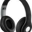 iLive IAHB48MB Bluetooth Over-The-Ear Headphones with Microphone (Matte Black)