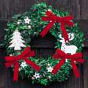 3 x Red Velvet Ribbon 1 Inch, Velvet Christmas Ribbon, 10 Yards Vintage Thick Velvet Ribbon for Gift Wrapping Christmas Tree Ornaments, Velvet Bows Making, Wreaths Decoration, Hair Ties Crafts, Sewing