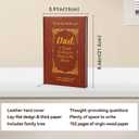 2 x Dad,I Want to Know Your Life Story, A Fathers Guided Journal Meaningful Fathers Journal for Dad Great Gift for Mom Birthday,Wrapped Hardback, Ribbon Bookmark. (Dad,Brown)