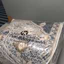 VK VK·LIVING Machine Washable Rug 9'x12' Vintage Design Washable Area Rugs with Non Slip Rugs for Living Room Bedroom Traditional Woven Rug Carpet Stain Resistant, Dining Office Boho Rug, Brown&Black