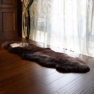 Luxury Genuine Sheepskin Rug Home Decor Sheepskin Throw|2 * 6 FT
Dark Brown Soft Fluffy Comfort Lamb Sheep Skin For Pet Room sofa Bathroom Living Room Study Floor Premium Wool Carpet