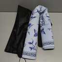 Large Blue Printed Mahjong Mat (31.5x31.5) with Black Carrying Bag, Anti-Slip, Noise-Reducing, Mahjong Table Mat for Mah-jongg,Poker, Board Games, Dominoes, and Card