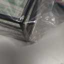 Boston International Napkin Caddy Metal Lunch Napkin Holder, Holds 6.5" x 6.5" Napkins, Wave- Black