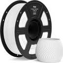 ELEGOO PLA Filament 1.75mm White 1KG, 3D Printer Filament Dimensional Accuracy +/- 0.02mm, 1kg Spool(2.2lbs) Fit Most FDM 3D Printers