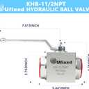 1-1/2" High Pressure Hydraulic Ball Valve,4500 psi,No Leak,Corrosion Resistance,Heavy Duty,Standard NPT