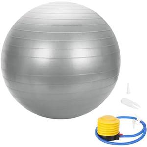 YELARXI Yoga Ball, Exercise Ball Anti-Slip Stability Pilates Extra Thick Birth Workout with Pump - Fitting for (Gym Balance Fitness Core Workout)