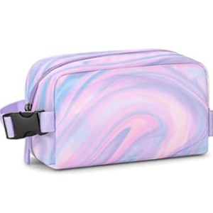 Choco Mocha Small insulated Snack Bag Kids Freezer Snack Bags Small Cooler Bag for Kids, School Insulated Lunch Bags, Fluid Purple