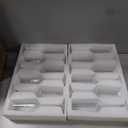 Champagne Glasses, Set of 12 Champagne Flutes with Unique Shape, Long stem Sparkling Wine glasses for Party, Restaurant, Bar, Wine Toasting, Clear