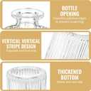 Glass Bud Vases Set of 20, Clear Small Flower Vases Bulk with Twines Ropes, Mini Ribbed Vase for Centerpieces, Decorative Glass Vases for Wedding Table, Party, Home Decor