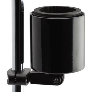 Kroozie Deluxe Bike Bottle Holder  Universal, Stainless Steel Bike Cup Holder for Handlebars  For Vertical or Angled Bars & Drinks up to 48 Oz.  Stroller, Cruiser, & Ebike Accessories (Gloss Black)