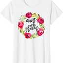 Aunt of the Groom from Bride Floral Wedding Shower T-Shirt, S