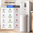 iSpring DSBL4 Dual-Source Water Cooler Dispenser – Bottom Loading & Direct Line, 4-Stage Water Filter, Hot / Cold / Room Temp