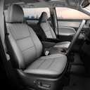 for Toyota Sienna 2015-2020 Three Row 8 Seat Covers Full Set, Custom Fit Sienna LE,XLE, SE,XLE Premium Faux Leather Car Seat Protector Full Coverage Seat Protector(BlackGrey)