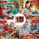 LOMIMOS Christmas Jigsaw Puzzle for Adults 1000PCS,Santa Claus Puzzle Fully Interlocking Puzzles for Xmas Festive Decor Family Party Personalized Education