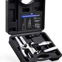 Orion Motor Tech Ball Joint Separator, Pitman Arm Puller, Tie Rod End Tool Set for Front End Service, 3pc Heavy Duty Pitman Arm, Tie Rod Puller, and Ball Joint Removal Tool Kit with Case