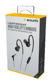 Acoustix Lightweight High Fidelity Earbuds