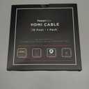 PowerBear 4K HDMI Cable 10 ft | High Speed Hdmi Cables, Braided Nylon & Gold Connectors, 4K @ 60Hz, Ultra HD, 2K, 1080P, ARC & CL3 Rated | for Laptop, Monitor, PS5, PS4, Xbox One, Fire TV, & More