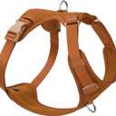 No Pull Dog Harness for Small Medium Large Dogs - Adjustable 2 Layer Mesh Dog Vest with Dual Clip, Escape Proof, Quick Release, Lightweight Breathable Mesh for Walking Hiking (Carmel Brown,XS) (XS(Neck:11.8-16.5",Chest:14.2-19.7"))