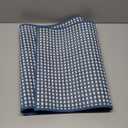 Kitchen Rugs Non Slip Washable, Rubber Backing Soft Chenille Braided Kitchen Mats for Floor, Super Absorbent Kitchen Runner Rug Standing Mat Sink Mat, Easy to Clean, Blue 17"x47"