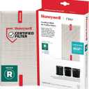 Honeywell HEPA Air Purifier Filter R, 1-Pack for HPA 100/200/300, 3000 and 5000 Series - Airborne Allergen Air Filter Replacement Targets Wildfire/Smoke, Pollen, Pet Dander, and Dust