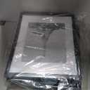 Upsimples 11x14 Picture Frame Set of 5, Display Pictures 8x10 with Mat or 11x14 Without Mat, Wall Gallery Photo Frames, Black