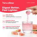 NEWELLME Happy Cleaner Digestive Supplement Powder, Gut Health Drink Mix with Probiotics, Digestive Enzymes & Fiber, Supports Digestion and Bloating, Watermelon Flavor, 28 Sachets (2 Boxes)
