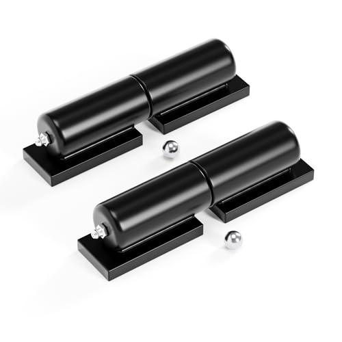 SANKINS 7" Heavy Duty Gate Hinges, Weld on Hinges 900lbs Capacity, Outdoor Trailer Gate Hinge, Barrel Hinges Heavy Duty for Trailer Ramp Outdoor Driveway Gate, 2 Pack