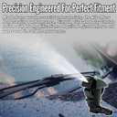 EDIETH 8E5Z17603A Windshield Washer Nozzles Kit with Hose & Adapters for Ford Fusion Mercury Milan Lincoln MKZ 2008 2009 2010 2011 2012 Replaces 8E5Z-17603-A Easy to Install