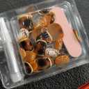 Curvlife Press on Nails Acrylic Halloween Fake Nails with Design Full Cover False Nails Reusable Nail Kit with Nail Glue AdhesiveTabs Artificial Glue on Nails