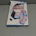 Keyboard Case for Samsung Galaxy Tab S10 FE/S10 Lite/S9 FE 10.9 2025/Galaxy Tab S9 11 Inch 2023, Mouse and Detachable Bluetooth Backlit Keyboard, Folio Cover with Pen Holder (Pink Marble)