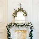 Christmas Starfish Tree Topper 9 Inch Beach Tree Topper Coastal Christmas Ornaments Rustic Treetop Holiday Decoration for Sea Beach Themed Xmas Home Decor(White and Orange)