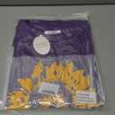 Locryz Women Tunic Tops for LeggingsGraphic Print Shirt Casual Long Sleeve Tunics Blouse (Purple, L)