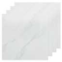 AKOLAFE 40 Sheet Vinyl Flooring 12x12 Inch Peel and Stick Floor Tile Waterproof White Marble Vinyl Floor Tiles Clearance Self Adhesive Floor Tiles Sticky Laminate Flooring Stick on Bathroom Kitchen RV