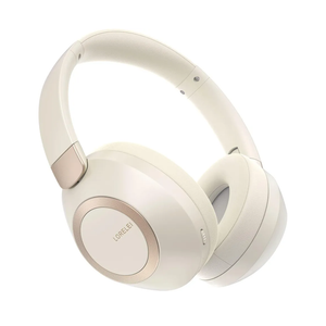LORELEI B-C6 Wireless Over Ear Headphones, 50H Playtime Foldable Lightweight Bluetooth Headsets, Deep Bass, Built-in Microphone, Memory Foam Earmuff, for Travel, Home Office (Beige White)Amazon's Choice