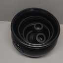 DIYDEC 10 in 1 (12.8", 9.8", 7.6", 5.7", 2.7") Package Halloween Large Cauldron, Black Plastic Witch Cauldron Kettle Candy Holder for Halloween & St. Patricks Day Party Favors Decor