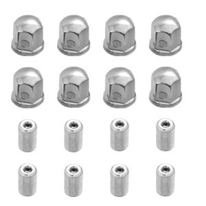 Lug Nuts with Adapter for Wheel SimulatorFit for 19.5" 10 Lug Wheel Simulators,8 Pacs Wheel Nuts,Compatible 2005-2021 F450/F550