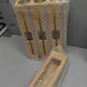 9 IN 1 Bamboo Foil and Plastic Wrap Organizer for Kitchen Drawer, Plastic Bag Organizer Organization and Storage, Food Storage Bag Organizer with Labels for Quart Gallon Snack Sandwich Bag (Natural)