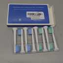Replacement Toothbrush Heads Compatible with Philips Sonicare and More Click-on Handles 8 Pack White